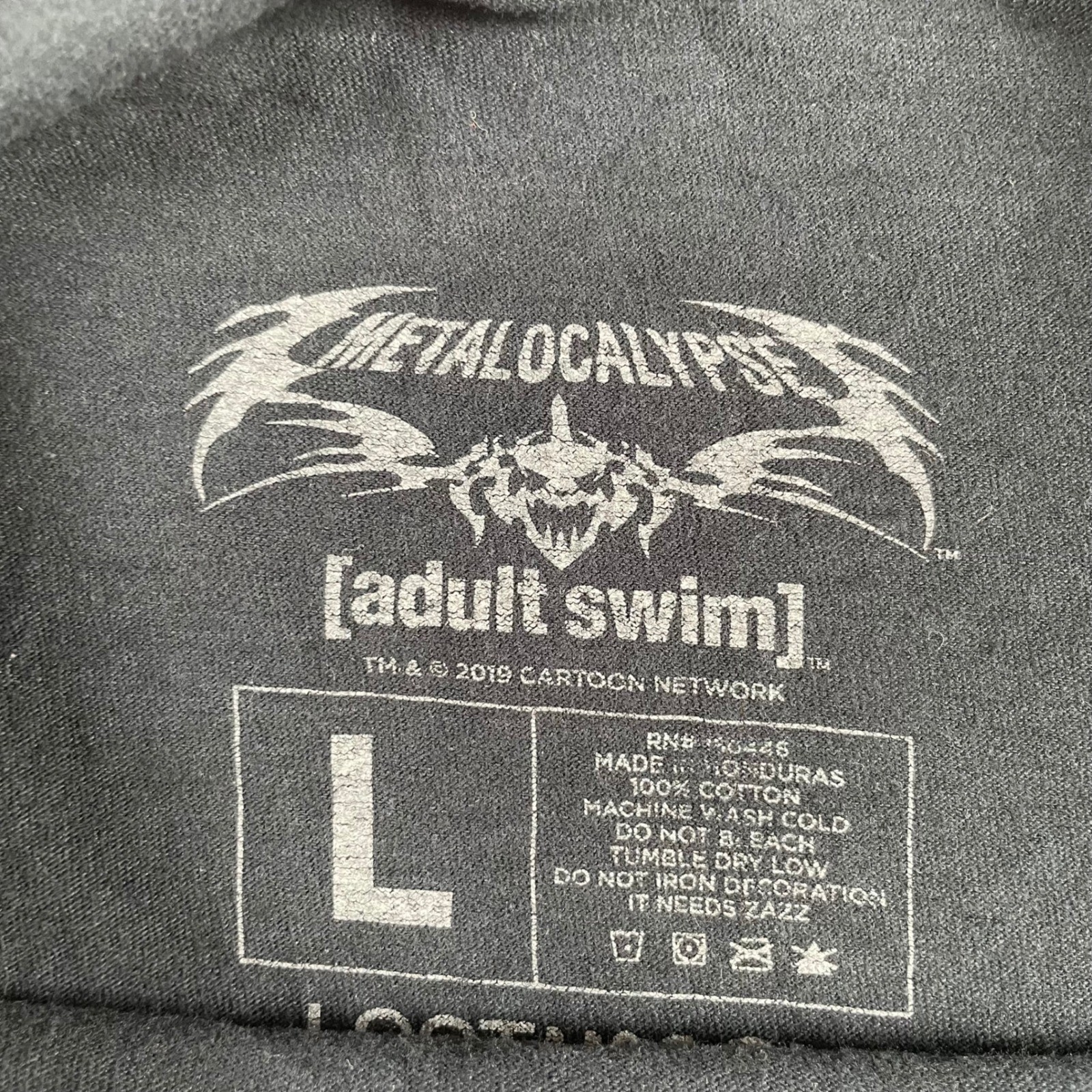 Metalocalypse Adult Swim Church of the Black Klok Graphic T-Shirt Flaw