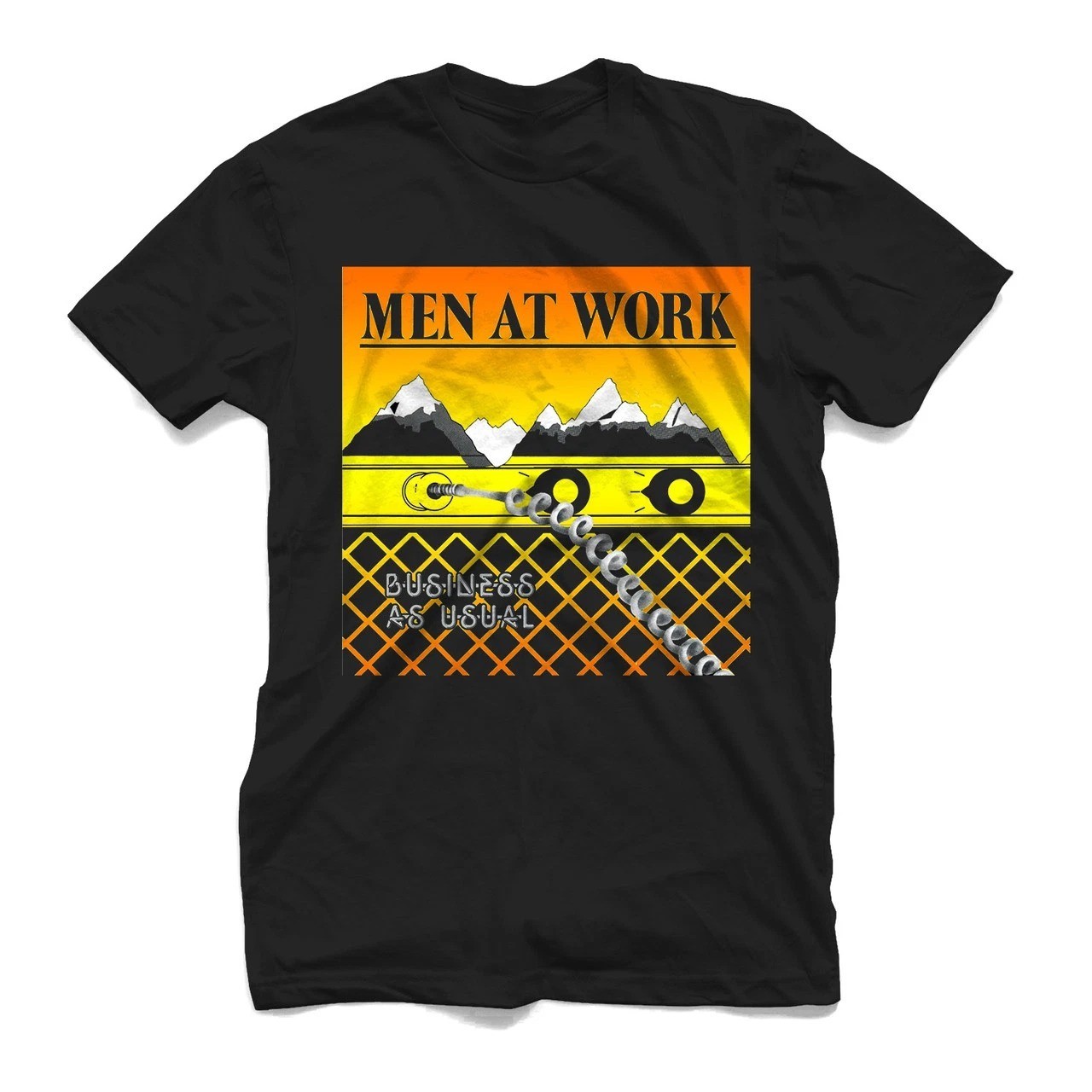 NEW Men at Work band black T-shirt Unisex All sizes S to 45Xl TU106