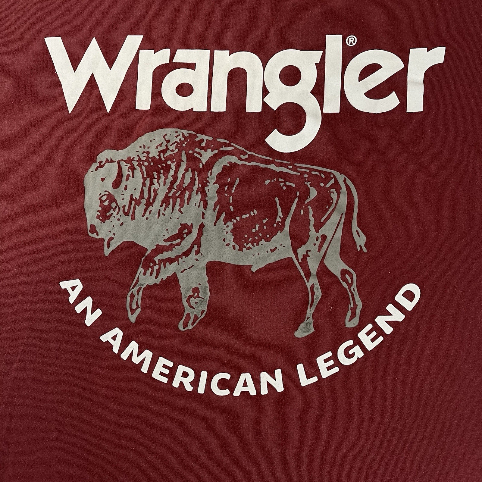 Wrangler Buffalo Bison T-shirt Small Cotton/Polyester Blend Super Soft Retro