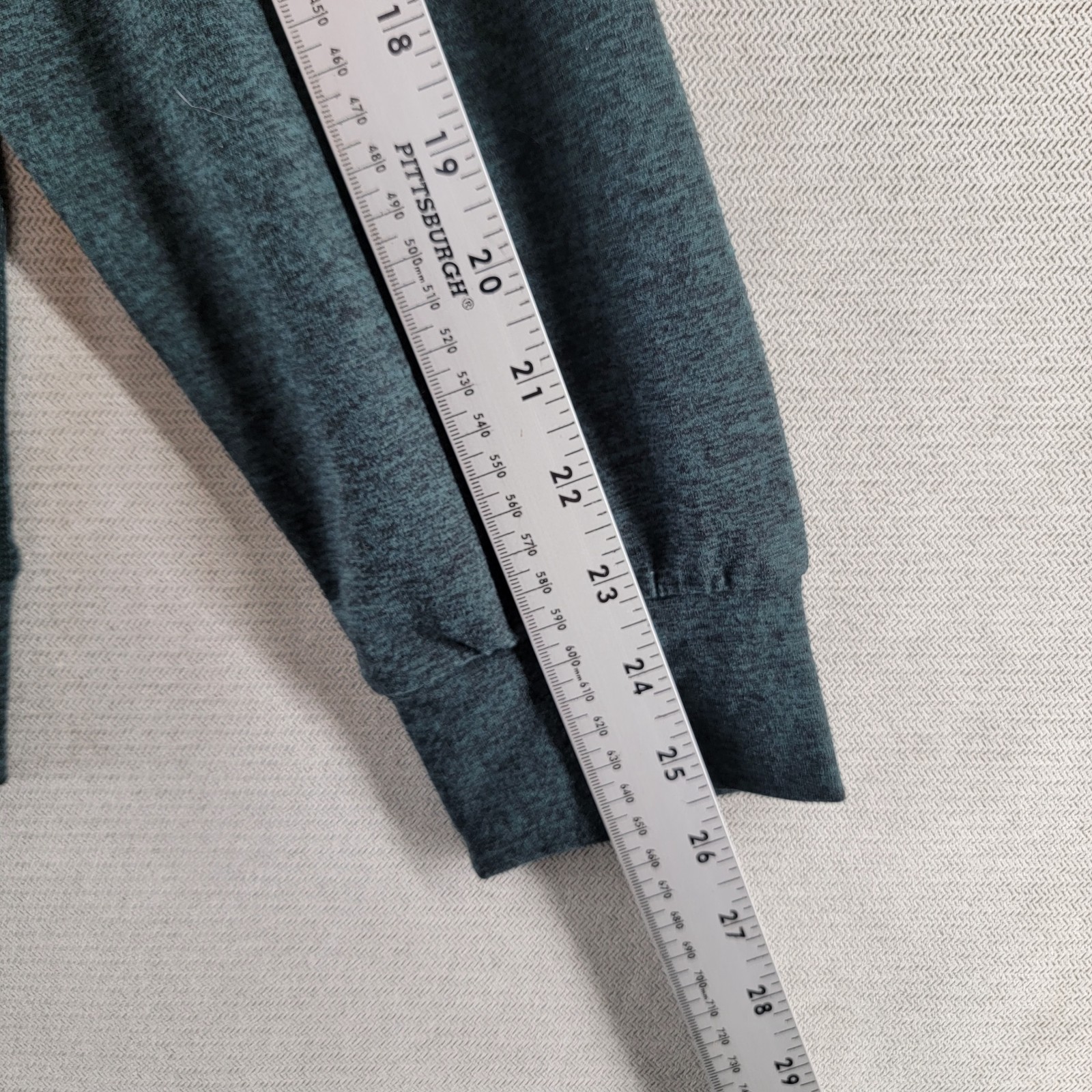 Quince Mens Hoodie Flowknit Performance Pullover Shirt Size Large Heather Green