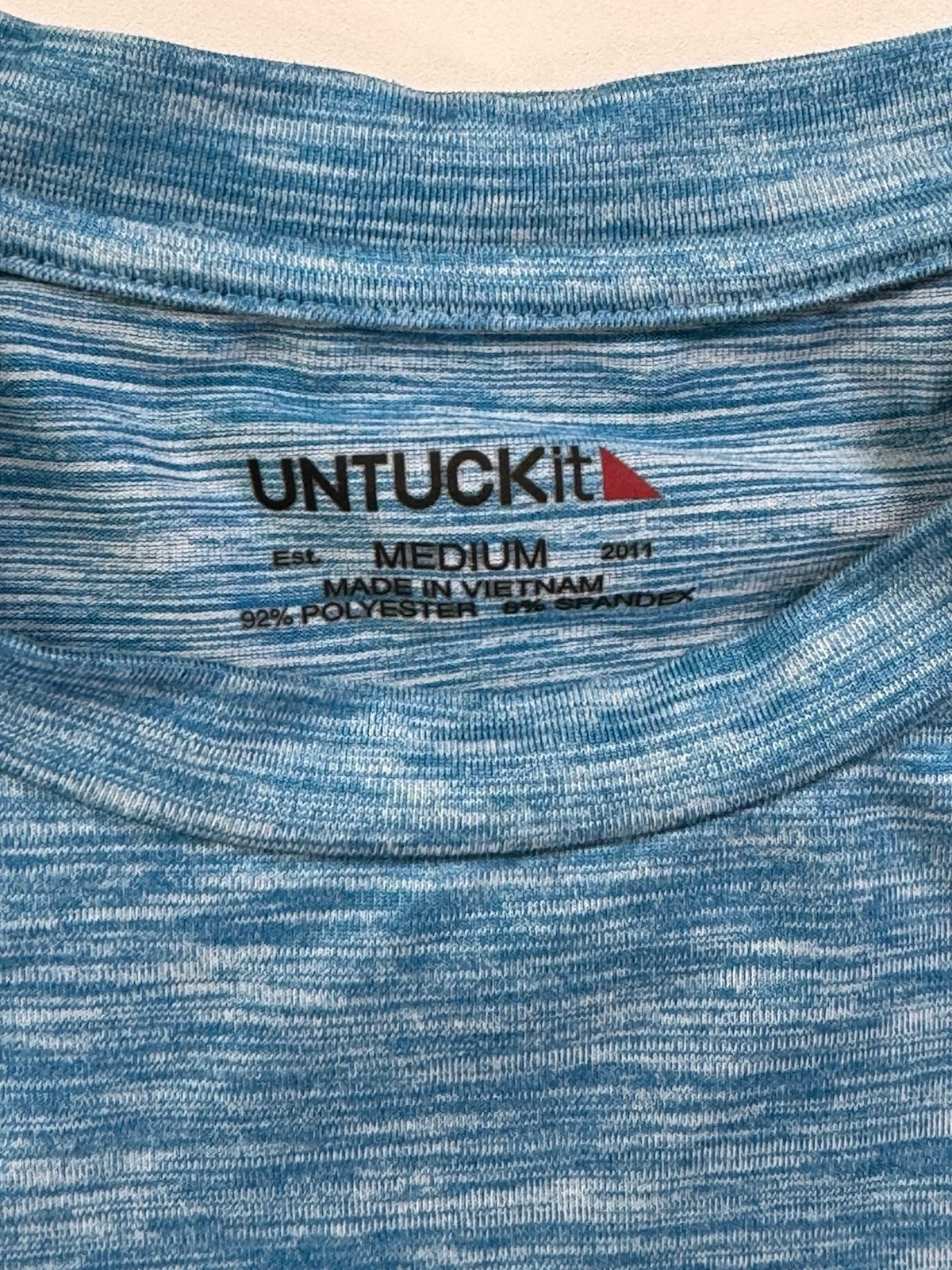 UNTUCKit Mens Med Performance T Shirt Short Sleeve Crew Neck Polyester Spandex