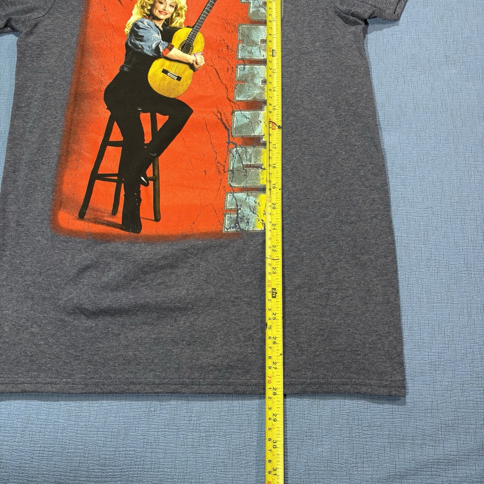 Dolly Parton Forever Adult Size Small Heather Blue Graphic T-Shirt Country
