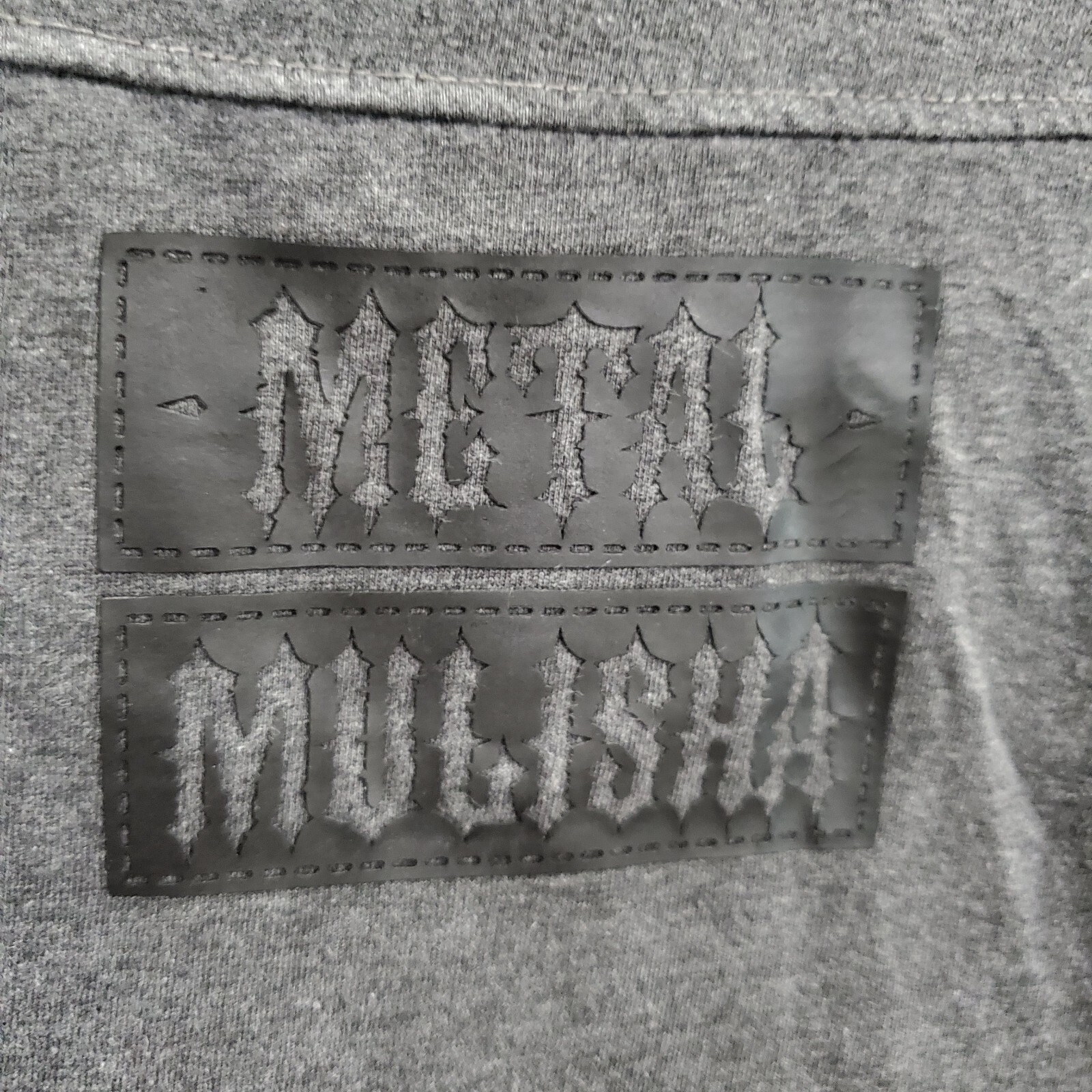 VINTAGE Metal Mulisha Men Shirt Medium Gray Logo Death Cheaters Y2K Tee