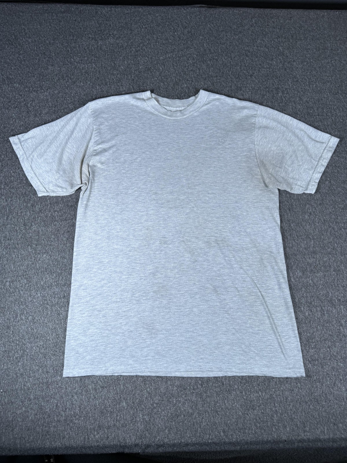 US Air Force Shirt Mens Large Gray Heather Tonal Logo Graphic Short Sleeve USAF