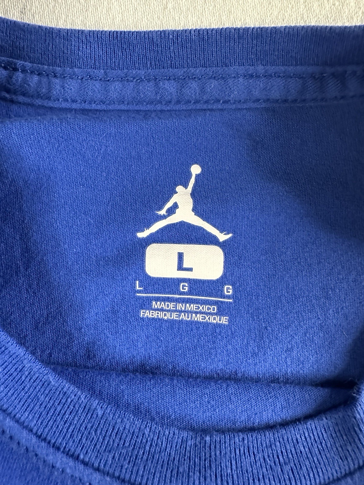 Jordan Air Jordan Wings Shirt Mens L Blue Graphic Tee Basketball Streetwear