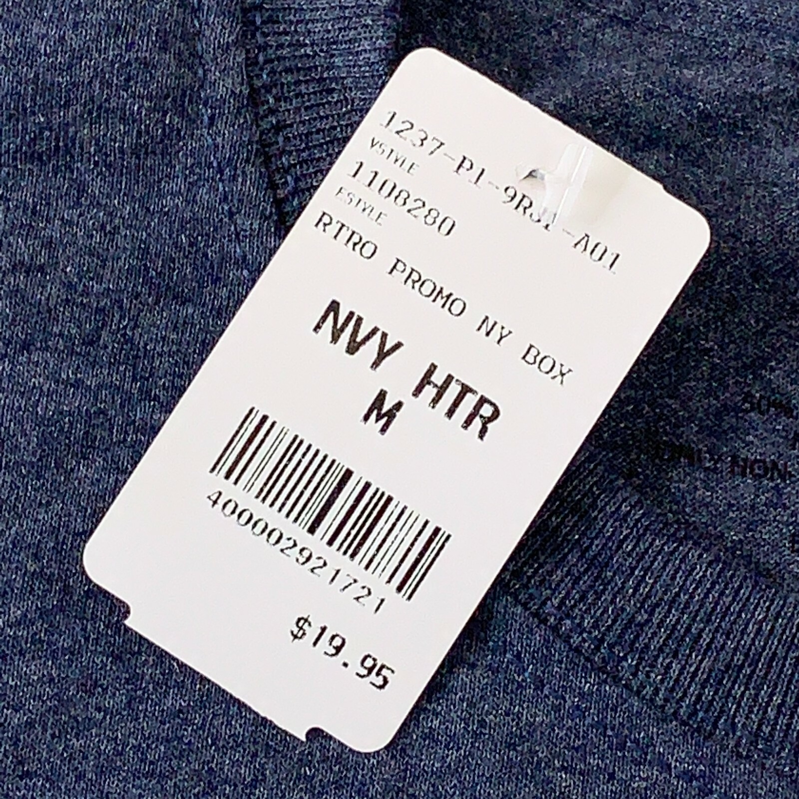 MV Sport Adult Size Medium Navy Heather NYC New York City Graphic T-Shirt NWT