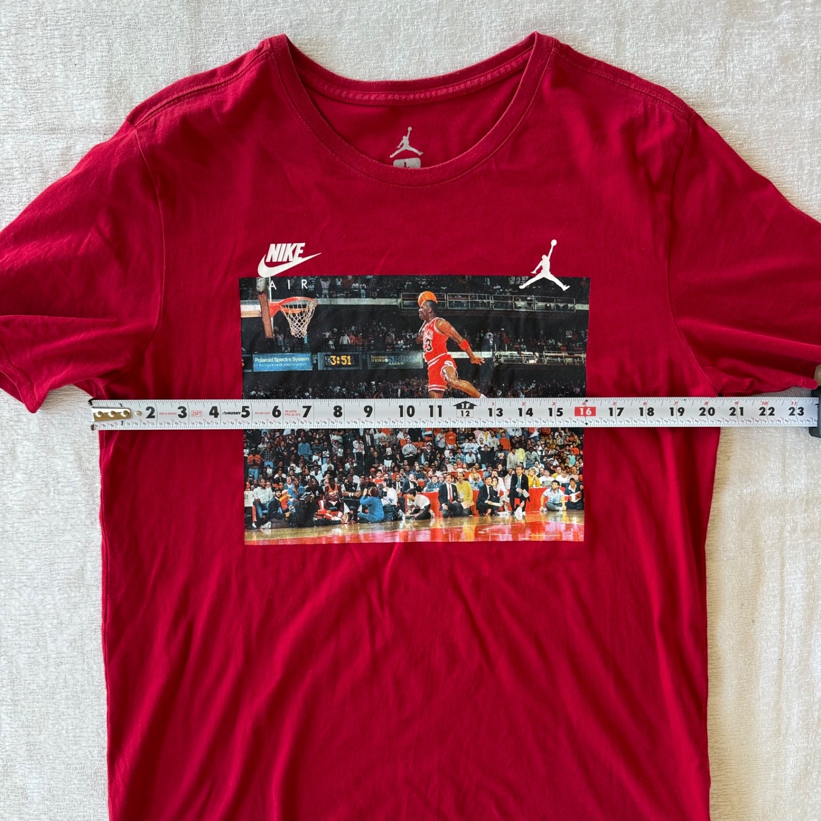 Nike Air Jordan 1988 Dunk Contest 3:51 Michael Jordan Graphic Tshirt Mens Large