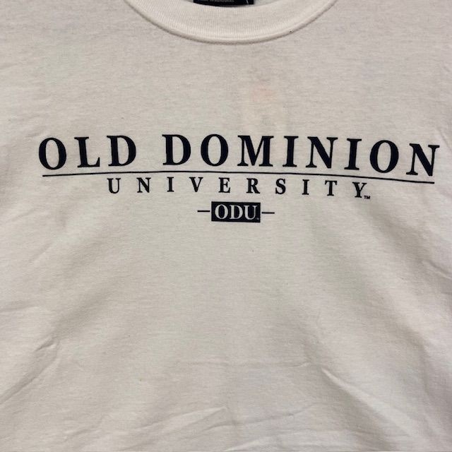MV Sport T-Shirt Mens L Old Dominion University ODU White Collegiate Tee Classic