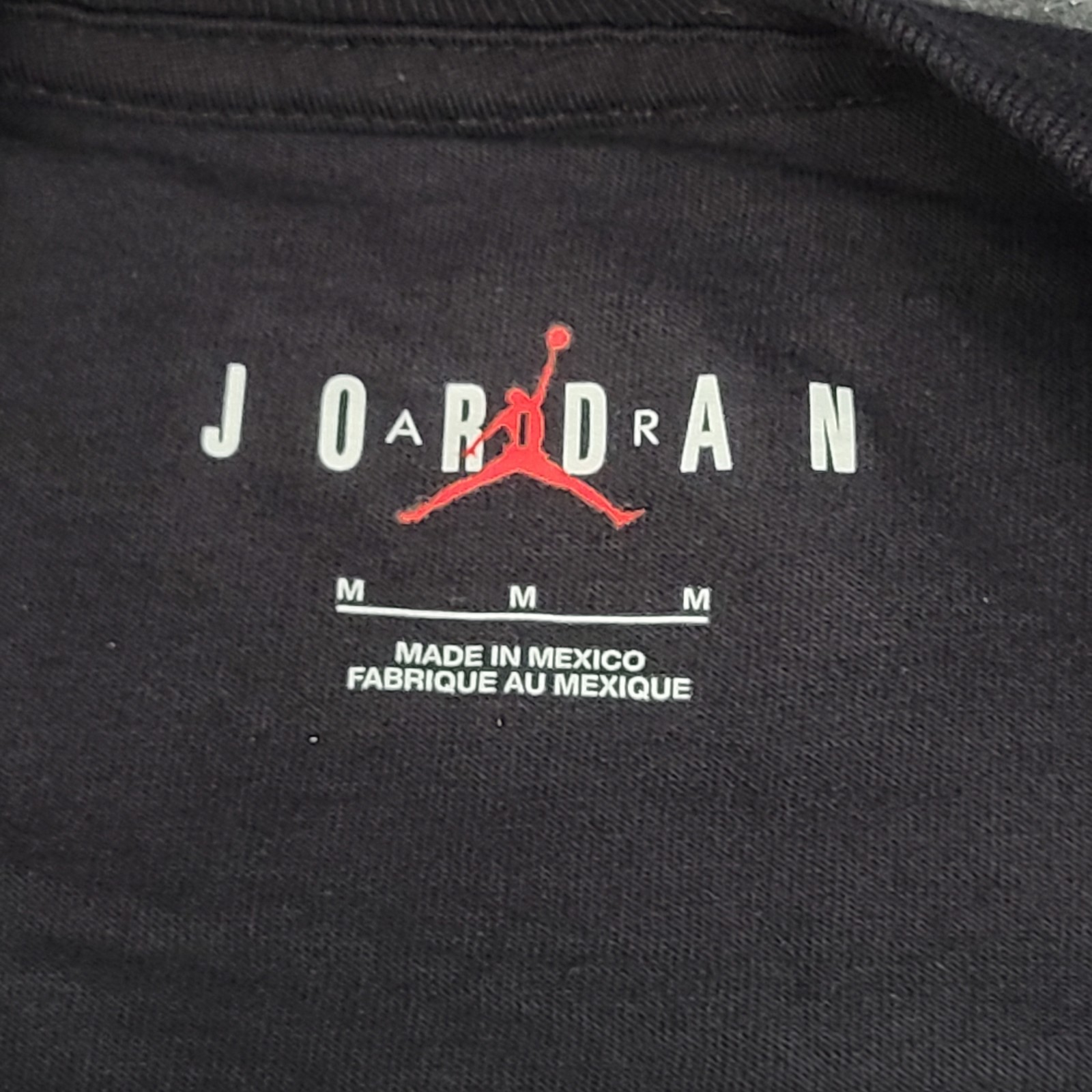 Jordan Shirt Mens Medium Black AJ3 Pure Money Cash Jumpman Nike Air Cotton Tee