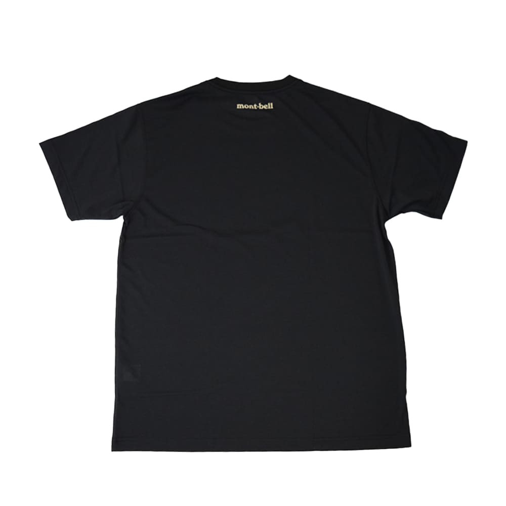 Montbell T-shirt XS or S or M or L or XL sizes black, unisex UV protection