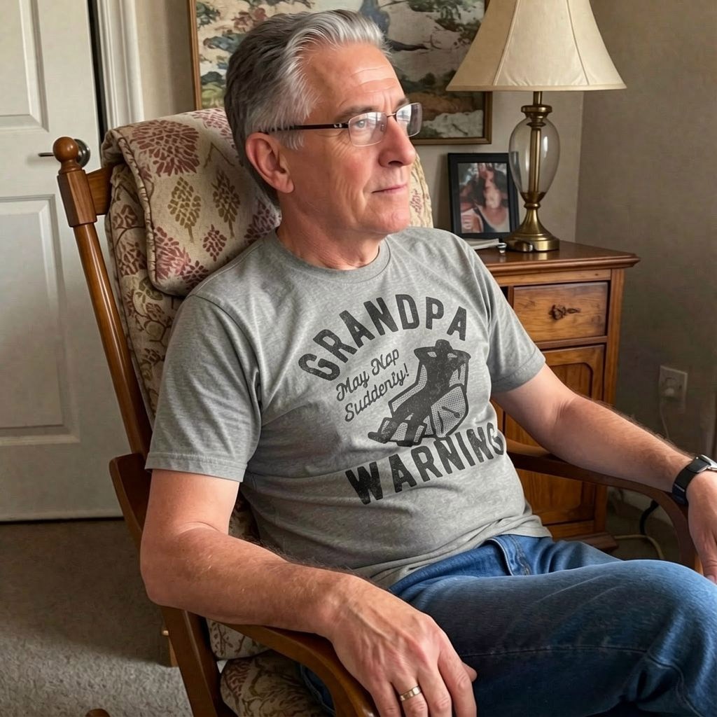 Mens Funny T Shirts Grandpa Warning Sarcastic Fathers Day Tee for Men