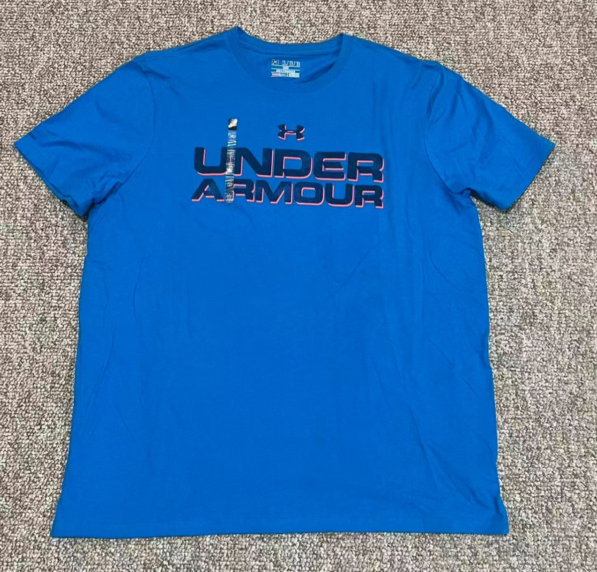Under Armour Men HeatGear UA Wordmark Charged Cotton Loose SS Shirt (1283640)