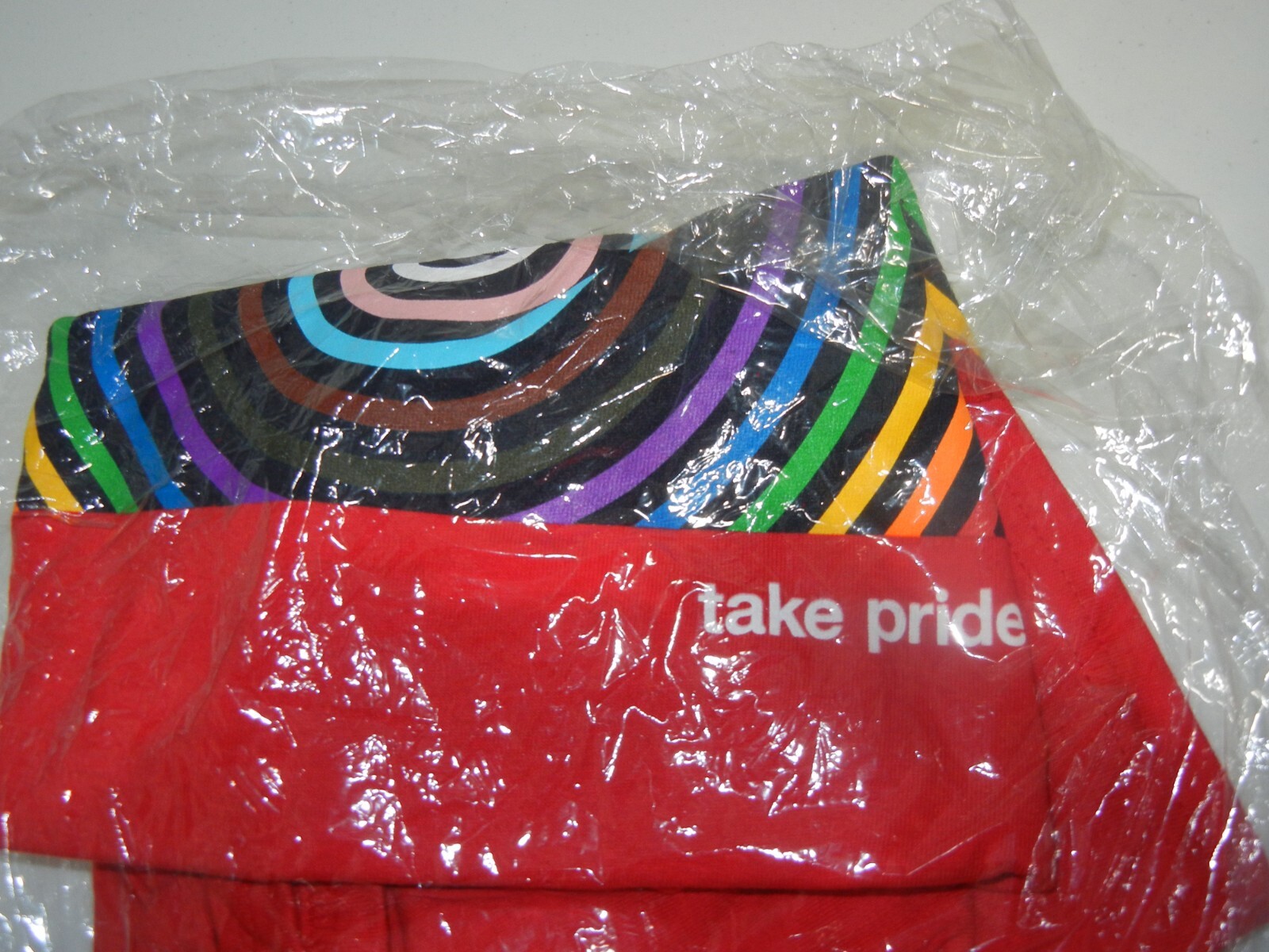 TARGET TAKE PRIDE – BULLSEYE RAINBOW LOGO T-SHIRT RED LGBTQ cotton L large