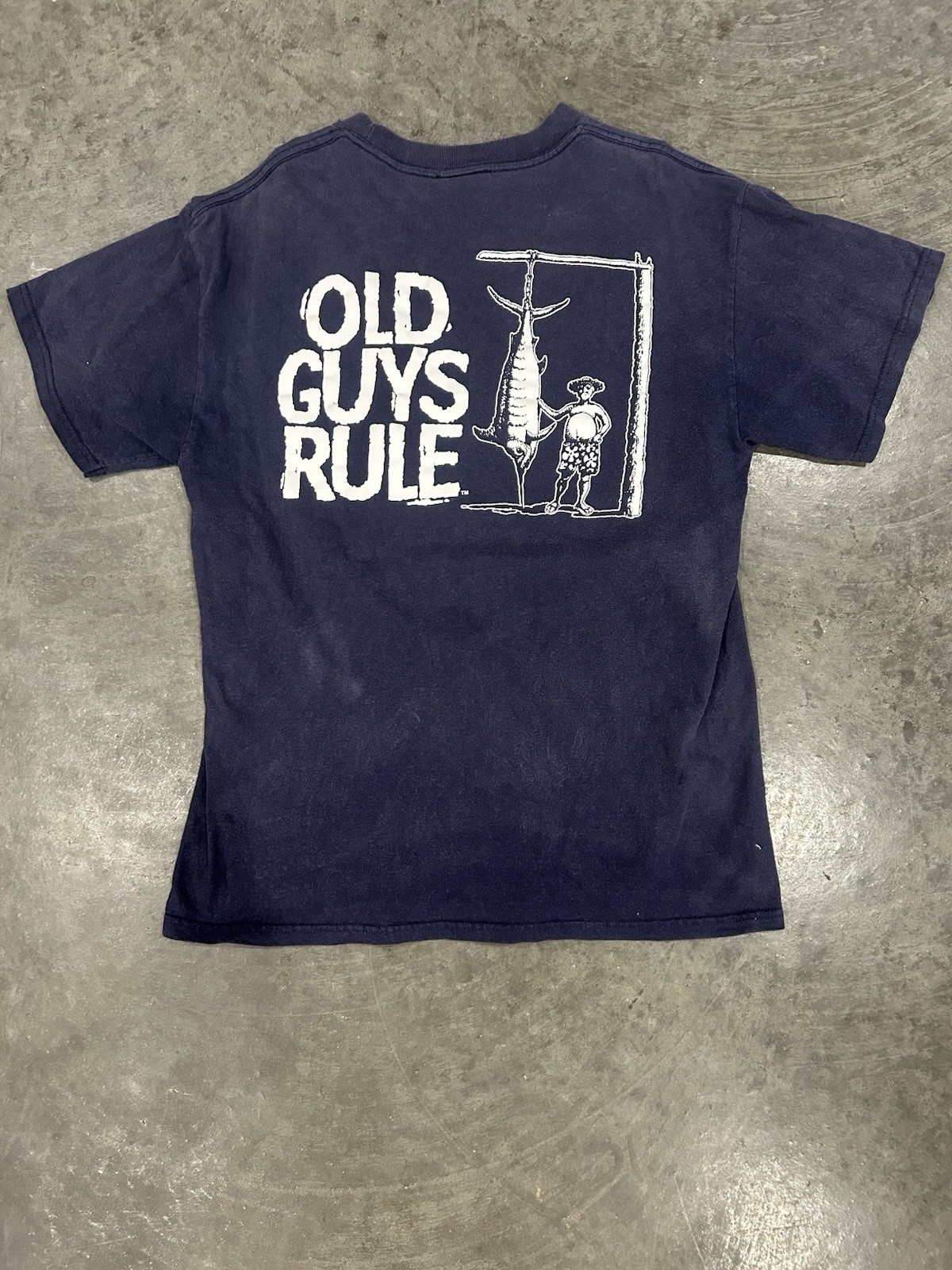 Old Guys Rule Vintage Cotton T-Shirt Size M Short Sleeve Graphic Tee