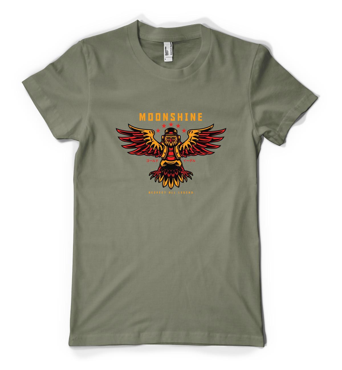 Moonshine Respect All Legends Eagle Personalised Unisex Adult T Shirt