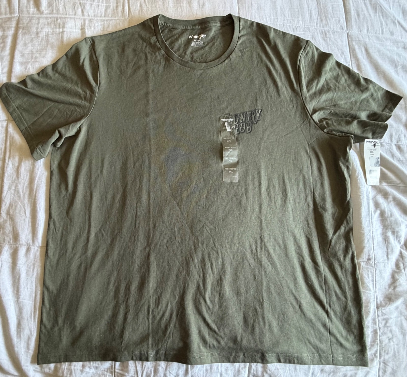 Wrangler 2XL green Country Club Old Truck T Shirt Brand New