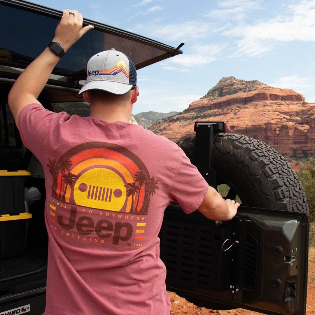 Jeep Sunset Palms T-Shirt Size 2XL Comfort Colors Jedco Licensed