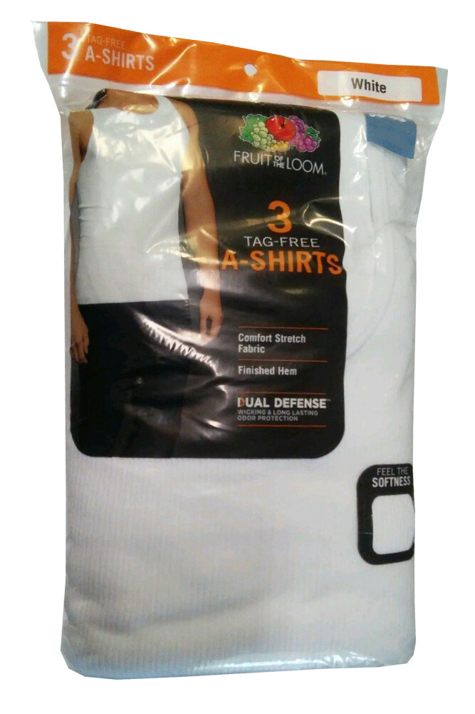 Fruit Of The Loom Men’s Multi Pack Tank Top Tag-Free Cotton Athletic A-Shirts