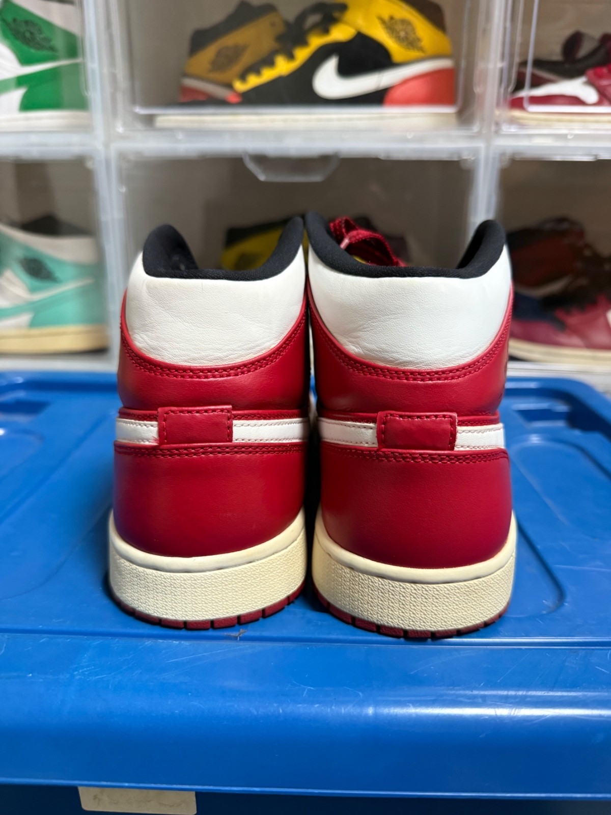 Nike Air Jordan 1 Mid Gym Red White Black 554724-605 Men’s Size US 10 EU 44