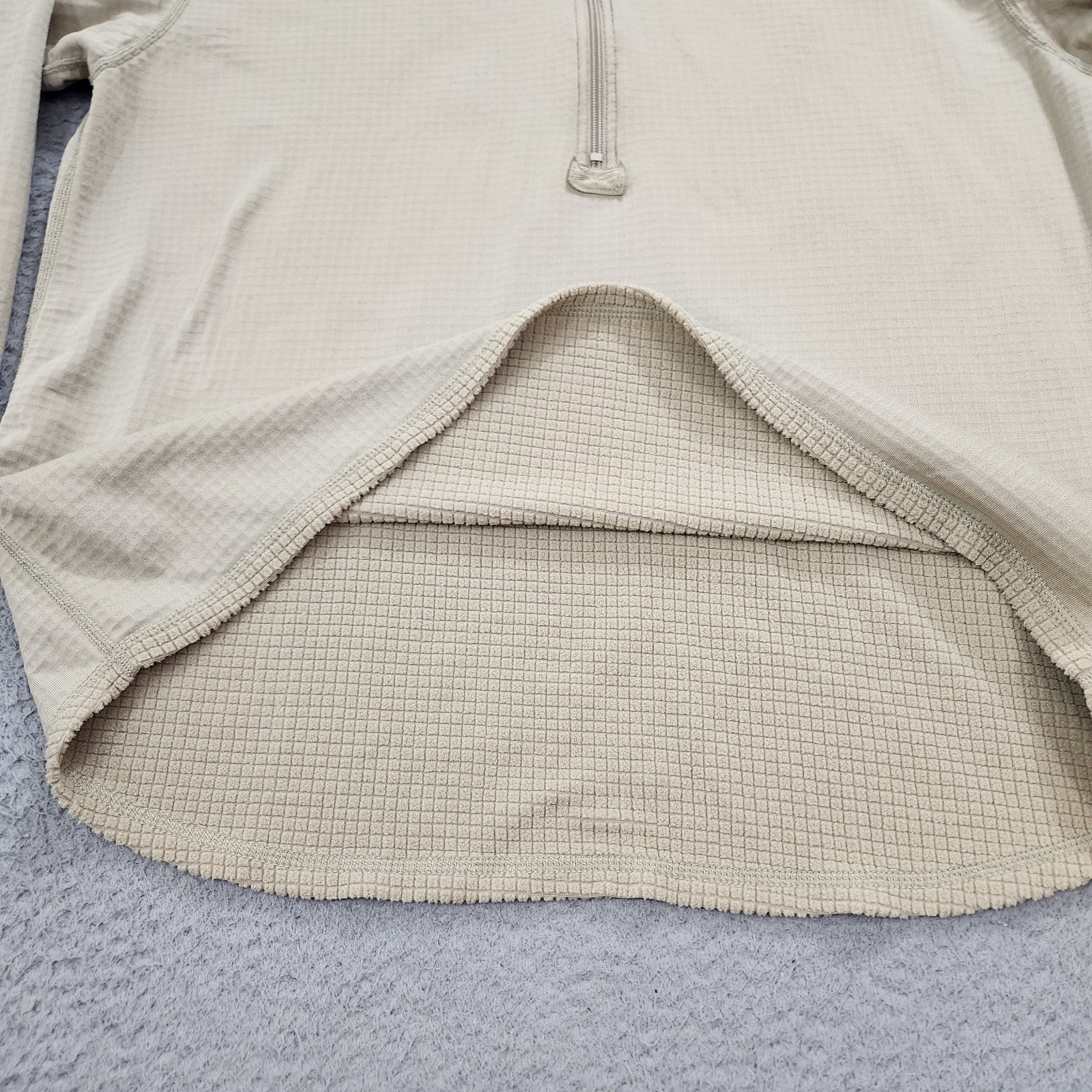 Shirt Mid Weight Cold Weather Gen III Mens Extra Large Beige Inside Grid Fleece
