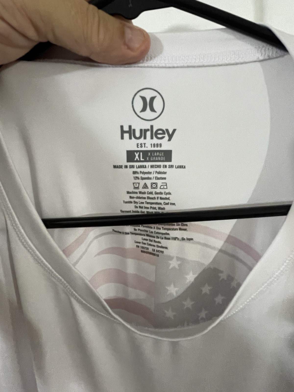 Hurley Long Sleeve Sun Shirt Size XL Polyester Spandex PreOwned Good