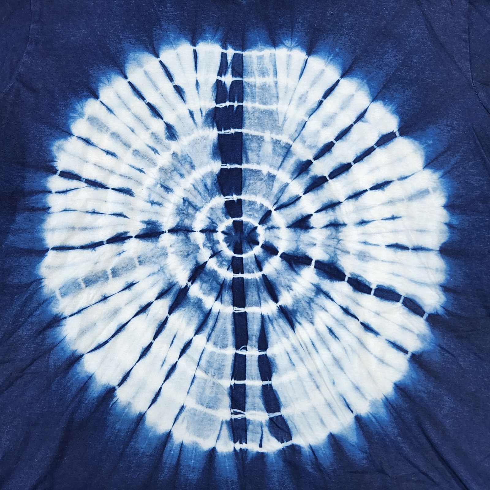 Tie Dye Shirt, Tony Brown, Large, Blue, Front Back and Shoulder Graphics
