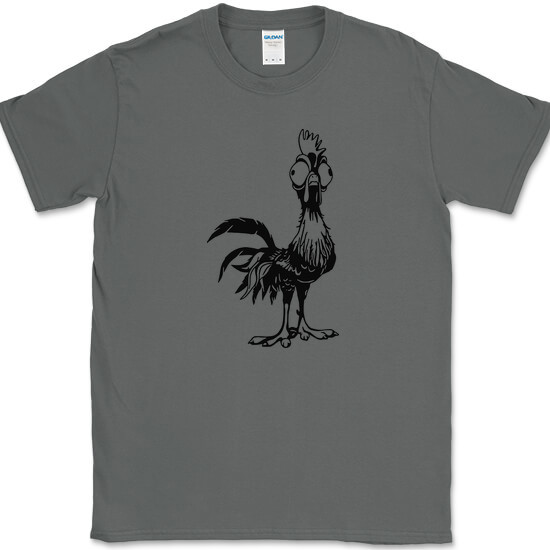 HEIHEI CHICKEN T-Shirt Funny Moana Humor Movie Novelty Tee on Gildan