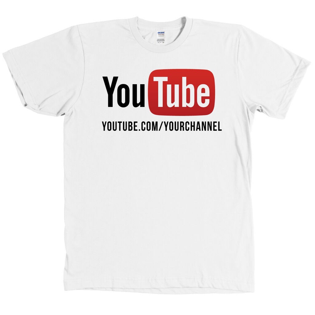 Men’s Youtube T-Shirt Your Custom TEXT Shirt Your Channel Name
