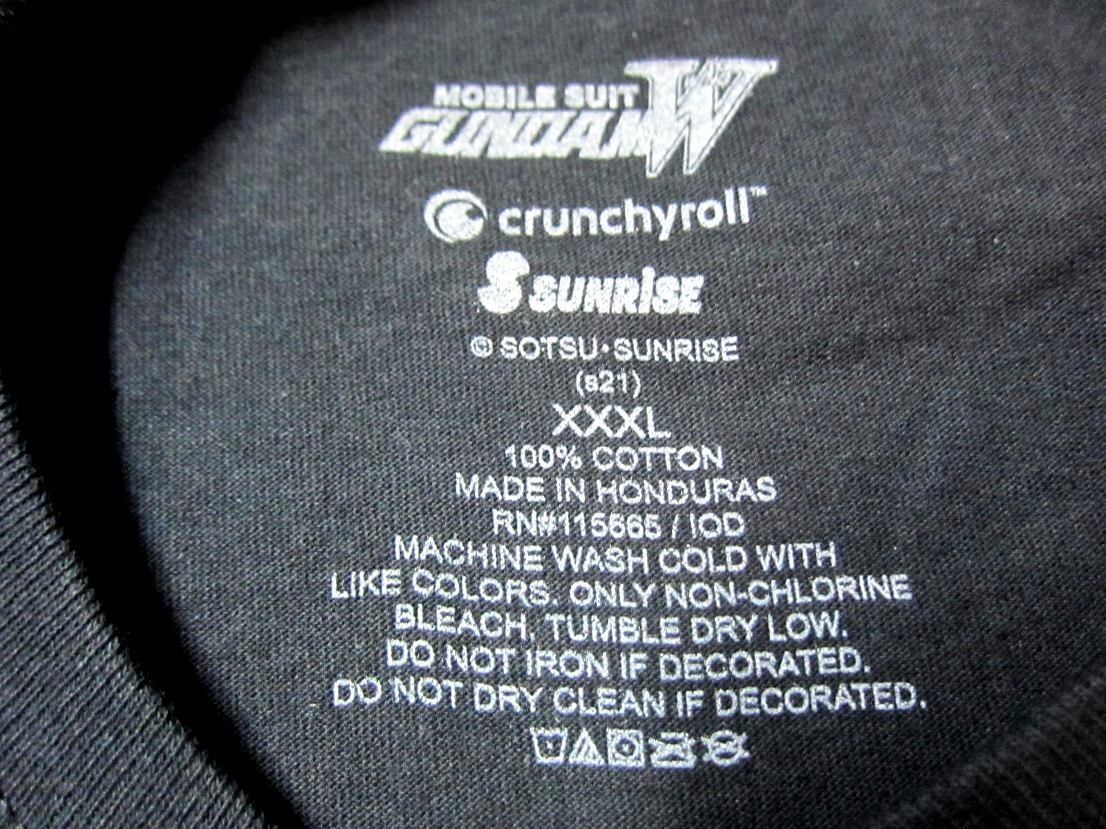 Mobile Suit Gundam Wing Trowa Size XXXL Long Sleeve T-Shirt 3XL Anime