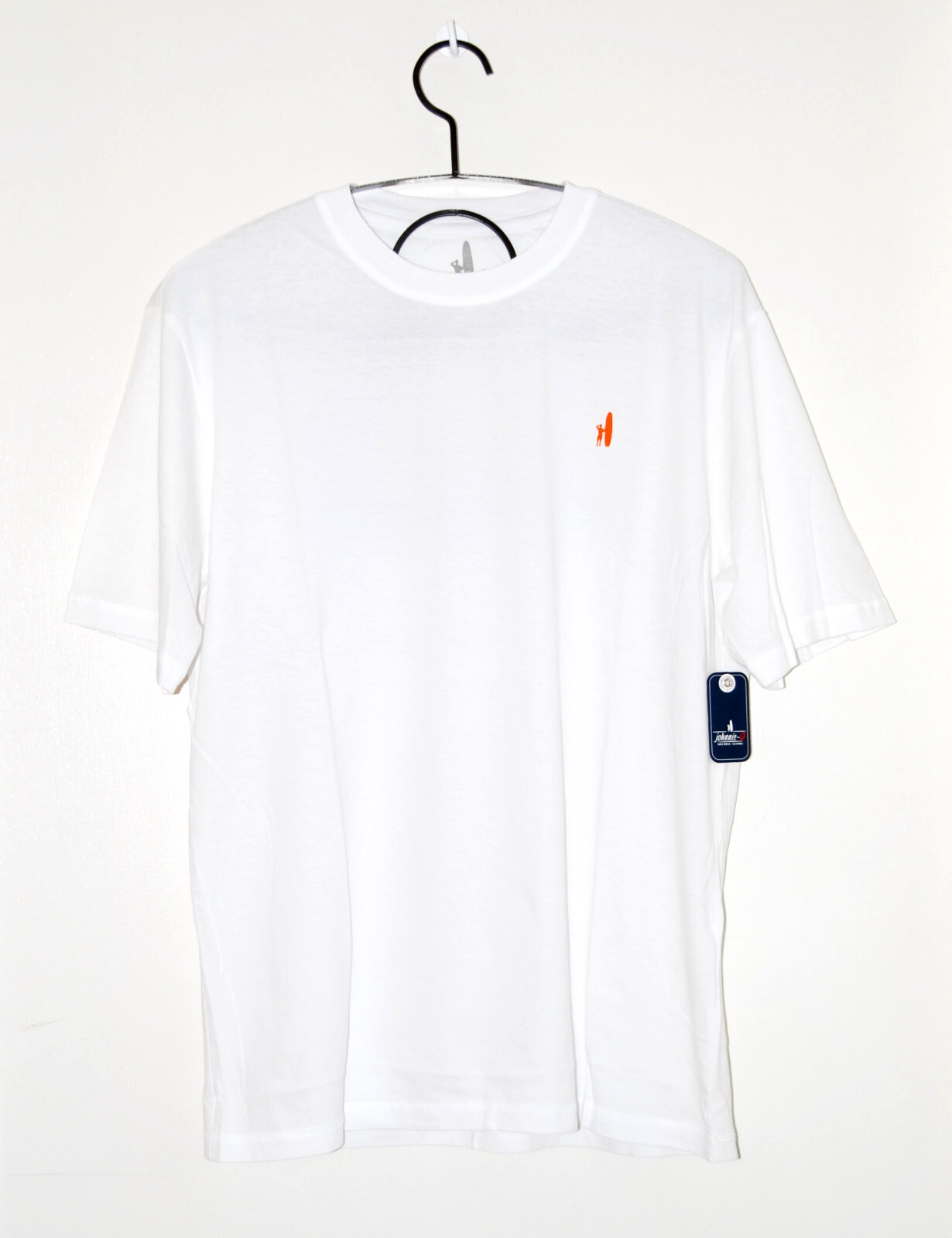 NWT johnnie-O. Men’s White Rolling Wave Graphic SS Crew T-Shirt sz M