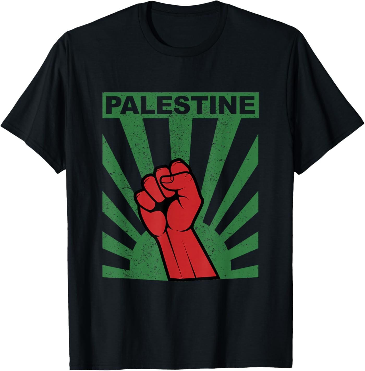 Free Palestine Propaganda-Style Palestine Fist Unisex T-Shirt