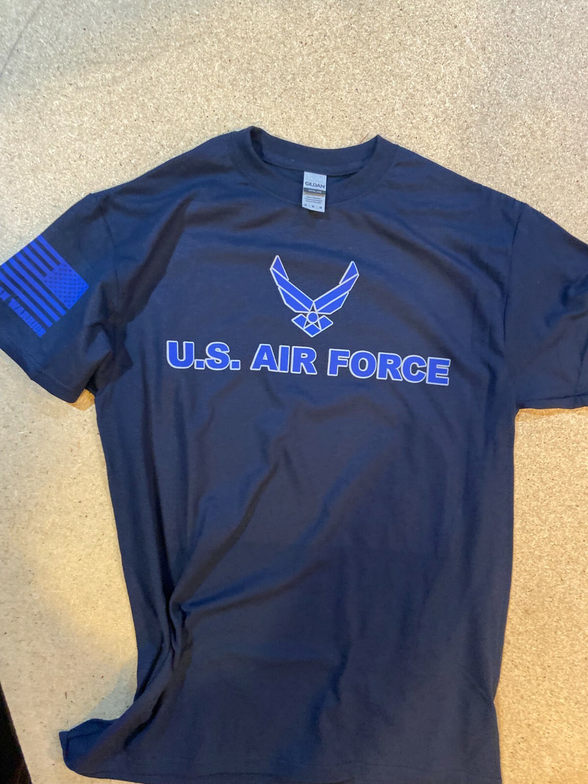 Air Force military T-shirt Blue and Gray Military Shirt 114G