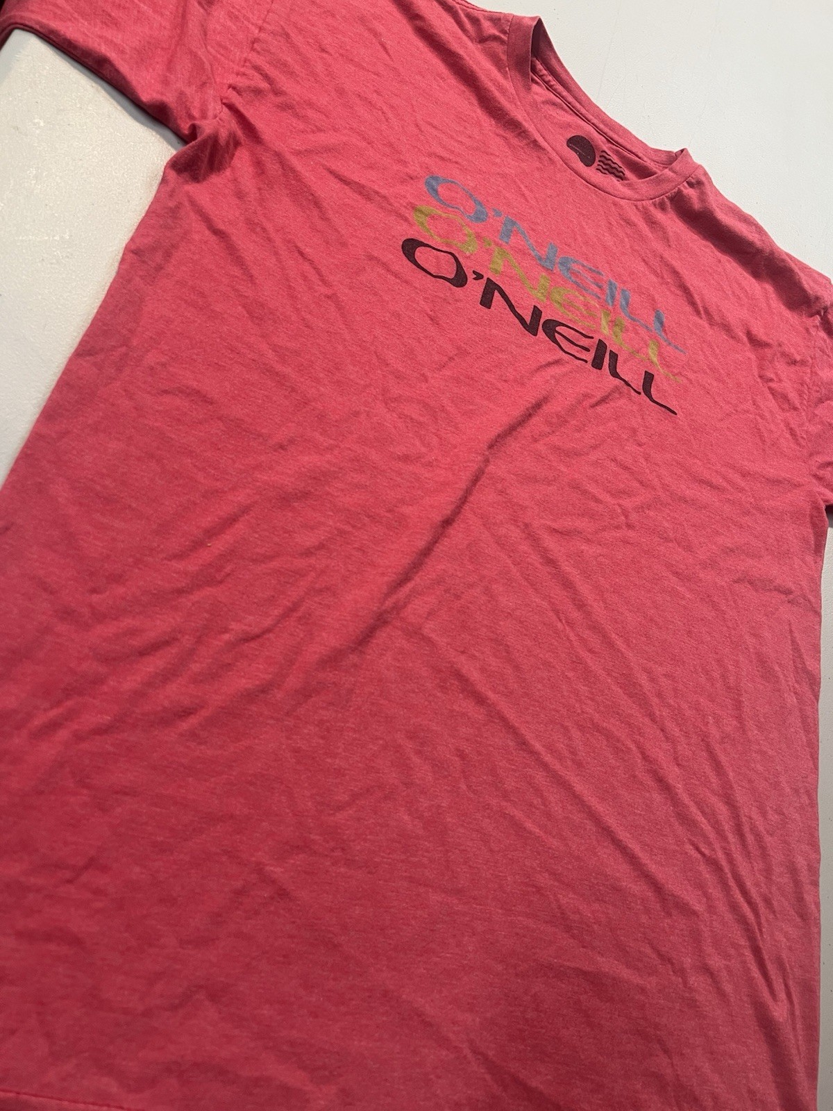 O’Neill Graphic T Shirt Men’s Large Heather Red Modern Fit Short Sleeve Tee