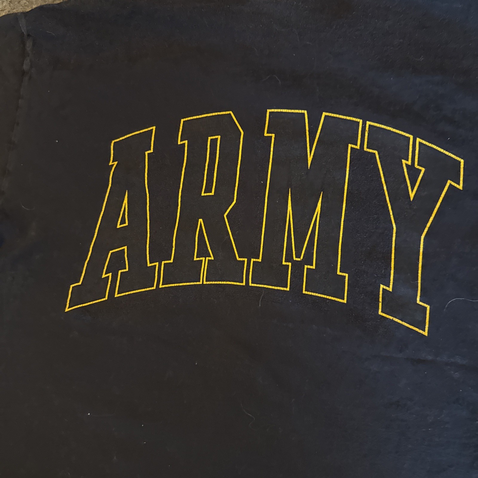 Vintage 90s Soffe US Army T Shirt Mens Large Black Tee Double Sided USA
