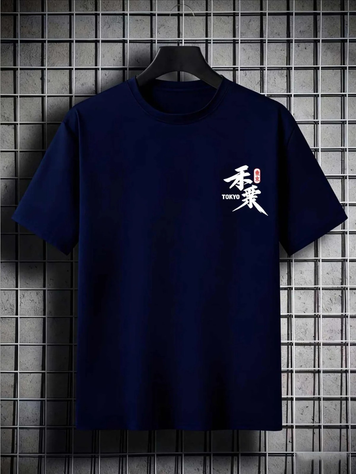 Men Japanese Ninja Cotton T-Shirt Anime Style Graphic Loose Fit Streetwear Tee