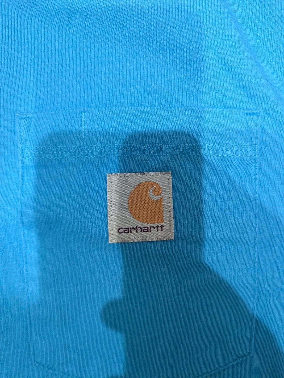 Carhartt Force Shirt Mens M Blue Relaxed Fit Short Sleeve Pocket Tee TK6652-M