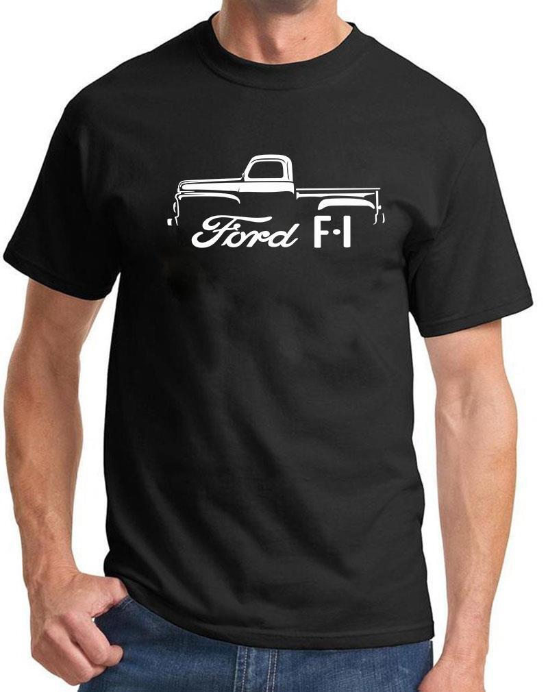 1948-52 Ford F1 F-1 Pickup Truck Classic Outline Design Tshirt NEW COLORS