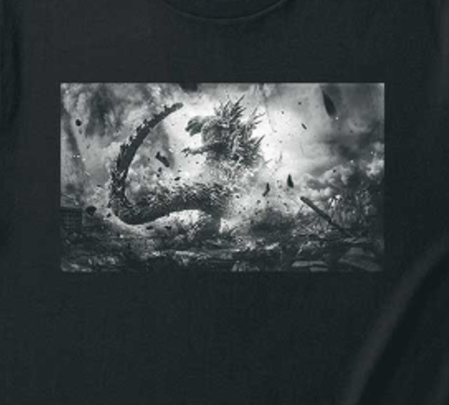 Godzilla-1.0 T-shirt [B] Monochrome TOHO Godzilla Store Japan Limited Kaiju New