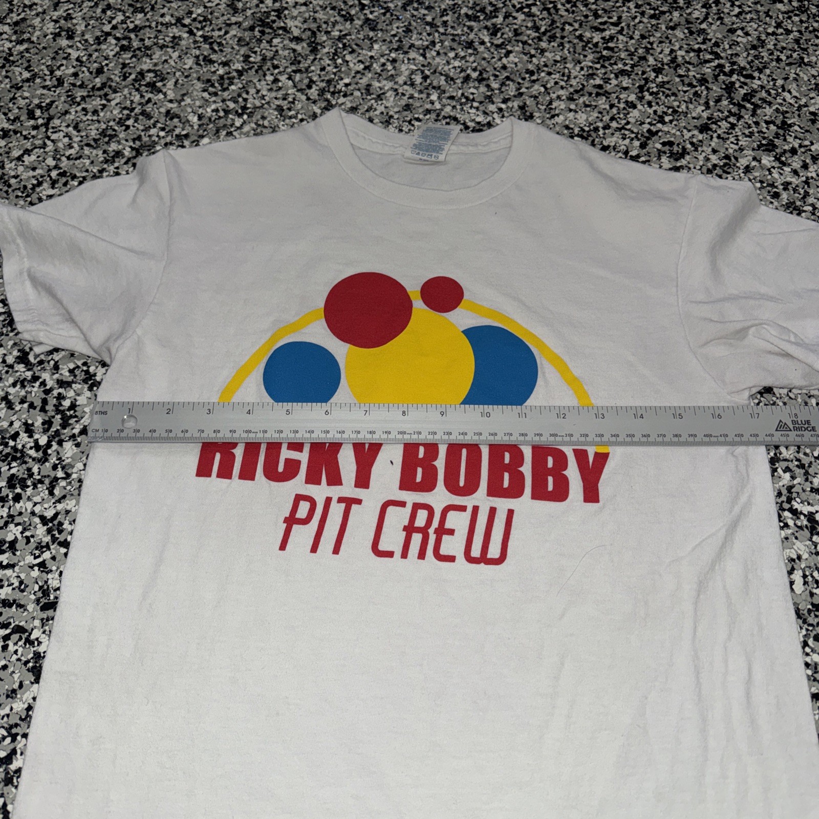 Ricky Bobby Pit Crew Talladega Nights Men’s White Size S