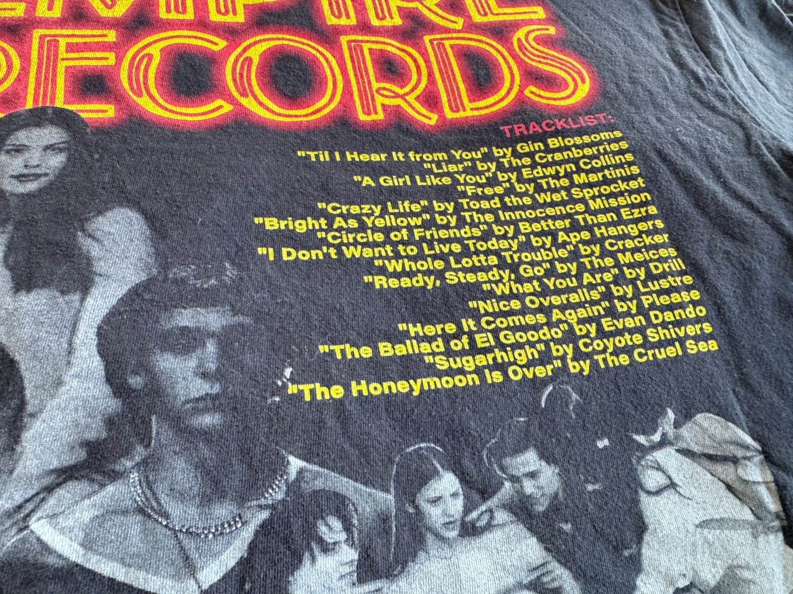 Empire Records Shirt Soundtrack Listing 1995 Liv Tyler Ethan Embry