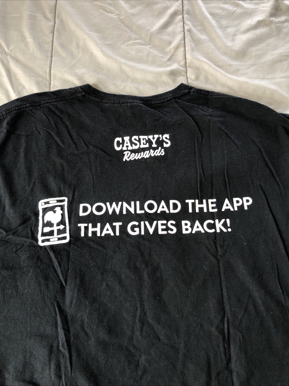 Casey’s Stores ” Rewards Points For Good ” T-Shirt Black Size 2XL