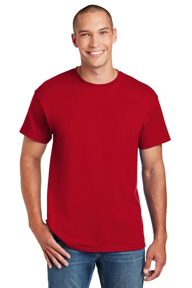 Gildan G800 Mens 50/50 USA Cotton/Polyester T-Shirt Short Sleeves Plain T Shirt