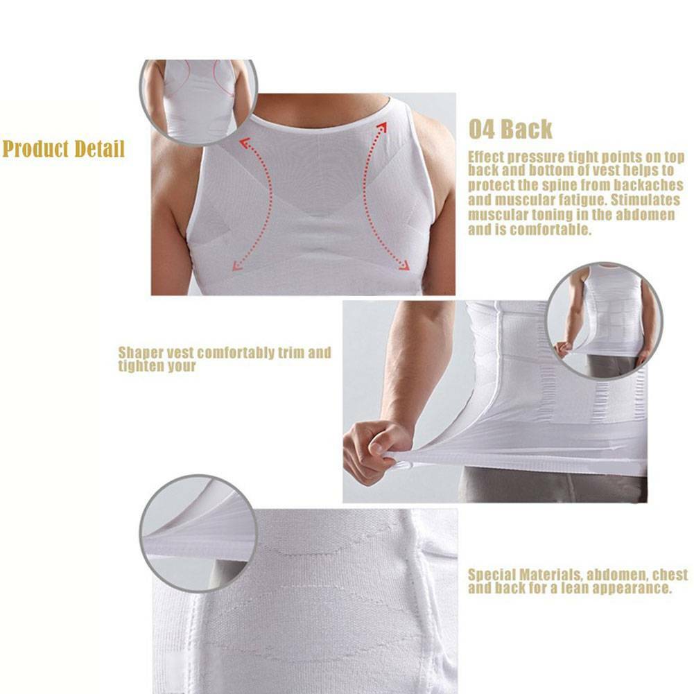 # Men’s Body Shaper Slimming Shirt Compression Sauna Vest Elastic Slim Shapewear