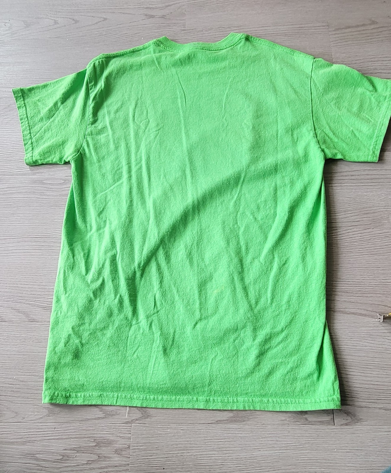 Gildan DryBlend Men’s Medium Lime Green Student Council Graphic T-Shirt Cotton