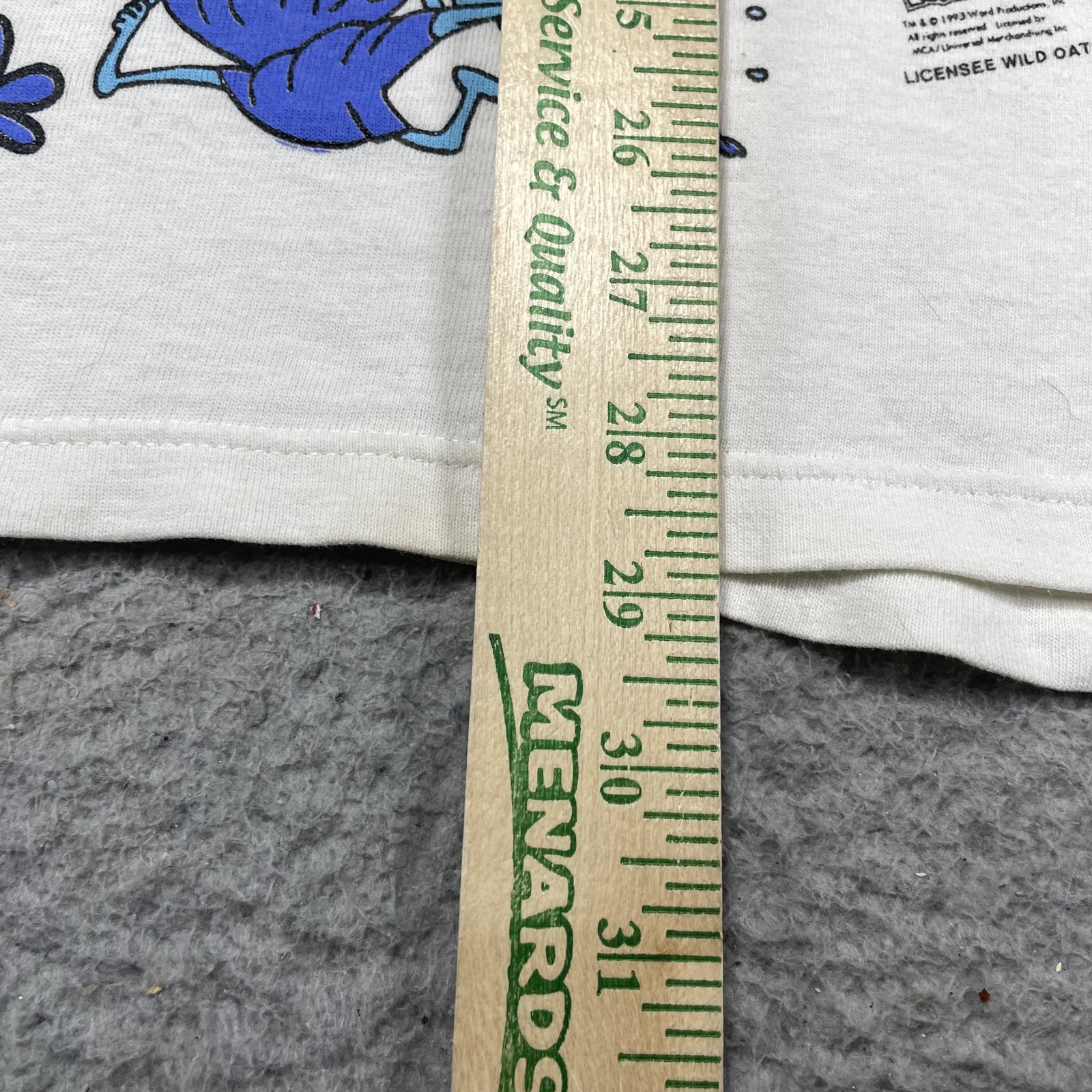 Vintage Wild Oats Rocky & Bullwinkle Shirt Mens XL White Moose Squirrel Tee 90s
