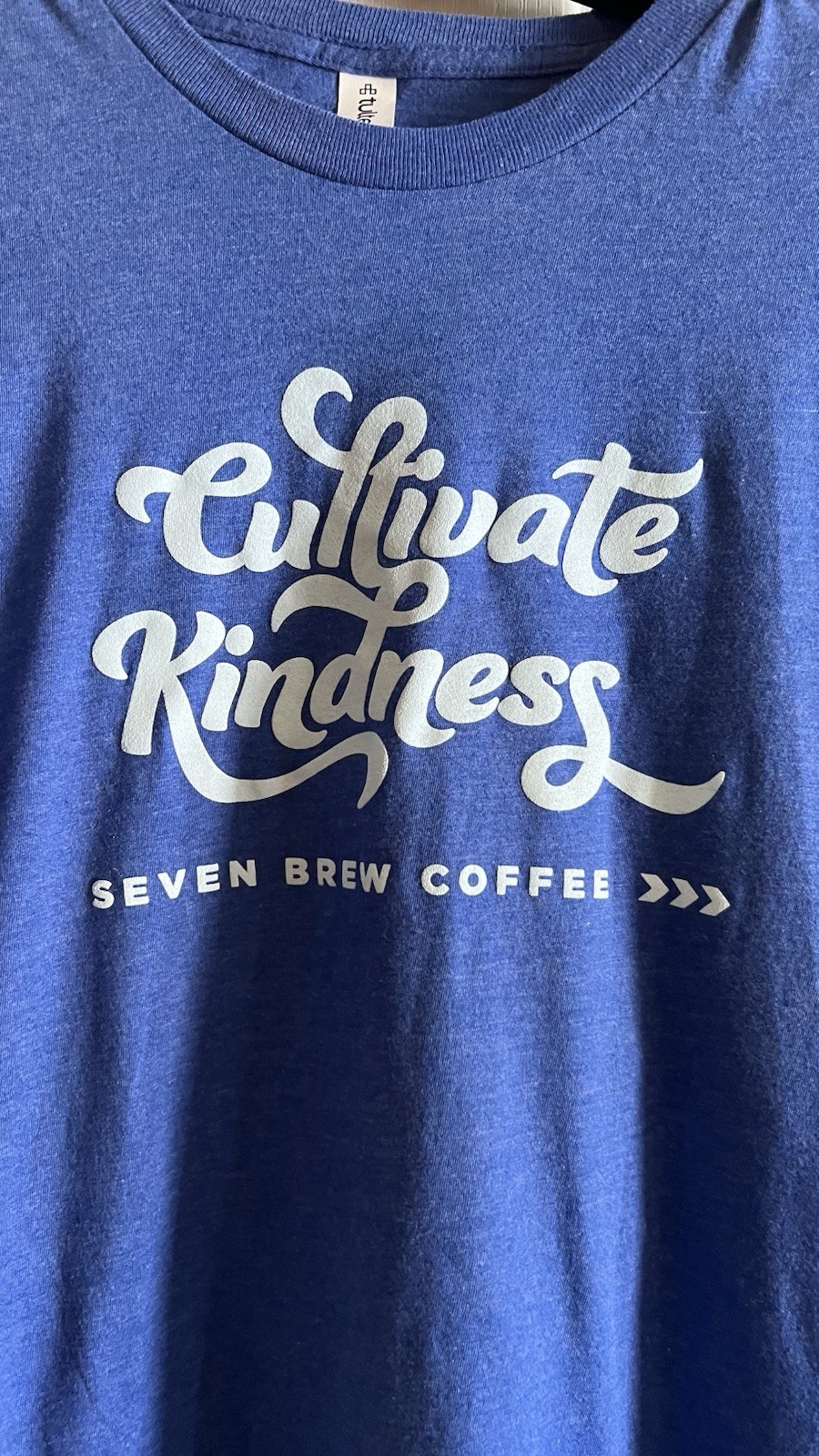 7 Brew Coffee T-Shirt Unisex XL BlueCultivate Kindness Preowned Limited Ed