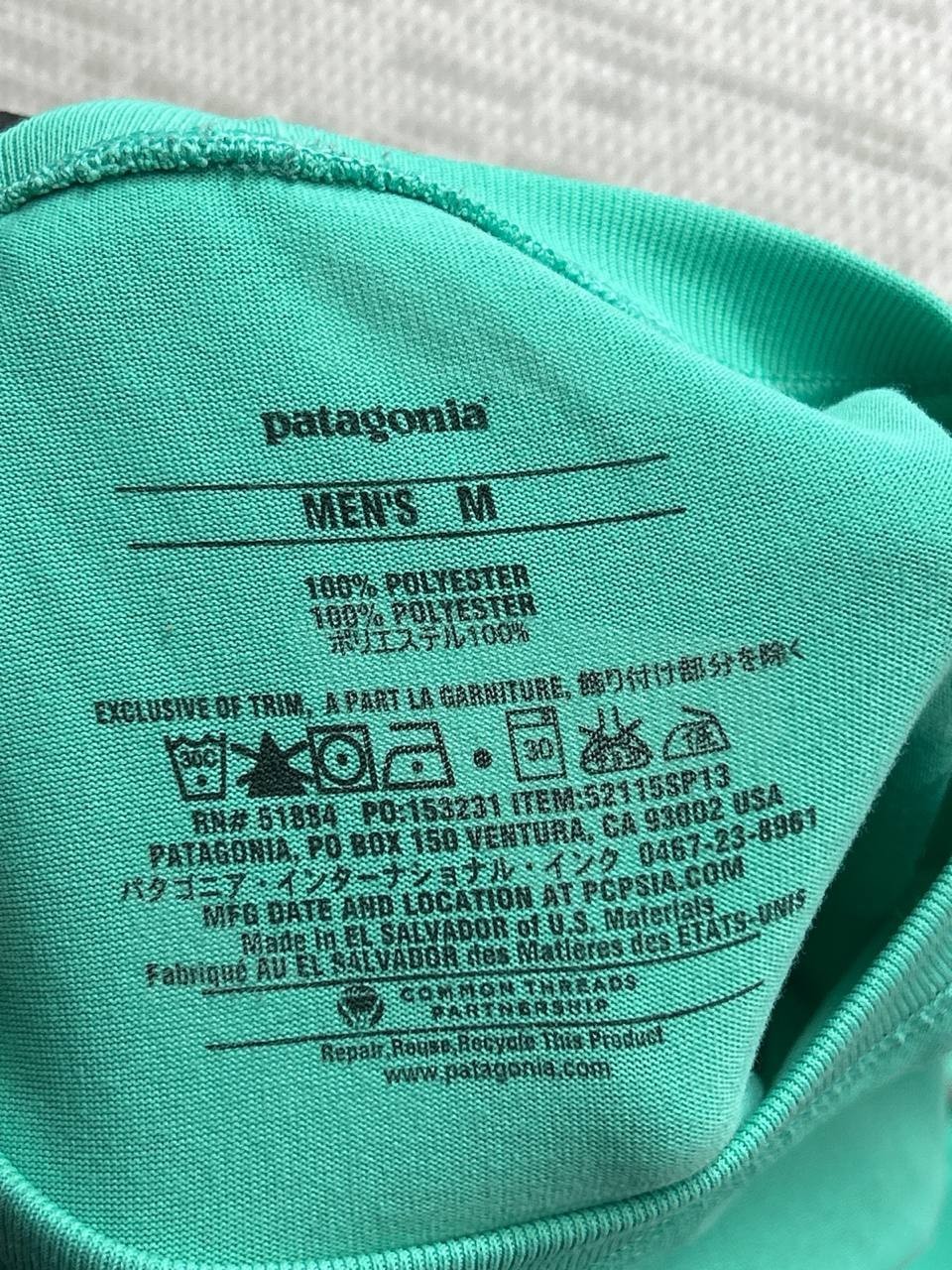 Patagonia Tropic Comfort Shirt Mens Medium Blue Fleece *Logo