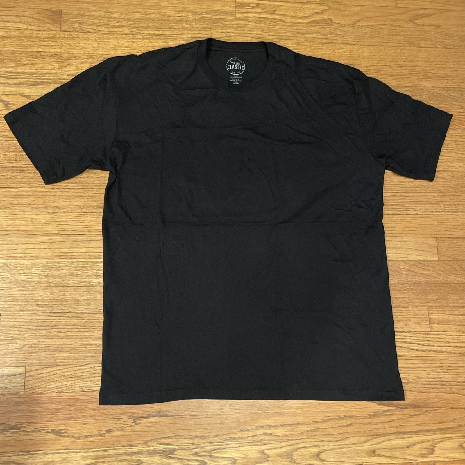 True Classic Premium Quality Crew Neck Tee T Shirt Mens BLACK XXL 2XL