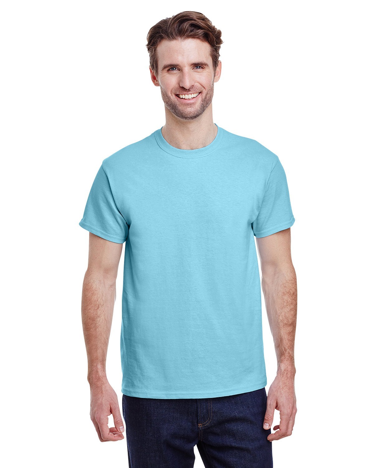 Gildan G500 Adult Solid Heavy Cotton Tee Plain Blank Casual T-Shirt