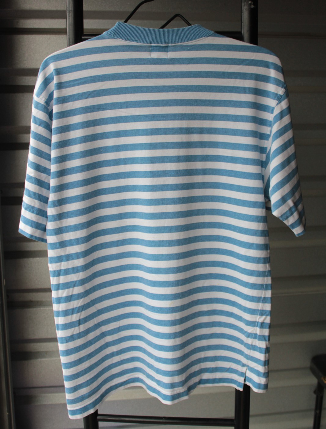 OG Vintage GAP Blue Striped Oversized Pocket T-Shirt Mens XS